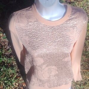 Tory Burch Rose Gold Cardigan